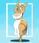  anthro breasts cleavage clothed clothing ear_piercing ear_ring female hi_res hoop_earrings kaboozle lagomorph leporid mammal piercing rabbit solo 