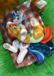  absurd_res baby_bottle basket cuddling diaper duo equid equine feral friendship_is_magic hi_res infantilism lying male male/male mammal my_little_pony pacifier picnic picnic_basket picnic_blanket shining_armor_(mlp) sneer_(artist) sunburst_(mlp) unicorn_pony wittleskaj 