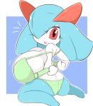  big_breasts bra breasts butt clothing female hi_res huge_breasts hyper hyper_breasts kirlia looking_back nintendo panties pok&eacute;mon pok&eacute;mon_(species) shiny_pok&eacute;mon solo sugaru underwear video_games 