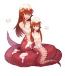  bathing miia_(monster_musume) monster_girl monster_musume_no_iru_nichijou naked pointy_ears sookmo tail 