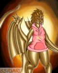  2020 4:5 abstract_background anthro beriaru breasts clothing digital_media_(artwork) dragon female gold_(metal) gold_skin hair hi_res hoodie j._r._r._tolkien long_tail looking_at_viewer middle-earth_(tolkien) monster_girl_(genre) non-mammal_breasts open_mouth portrait pupils reptile scalie shaded simple_background slit_pupils small_breasts smile solo spiky_hair standing the_hobbit tongue tongue_out topwear 