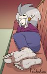  barefoot disney eda_(the_owl_house) eyes_closed feet female foot_focus hi_res humanoid humanoid_pointy_ears mrchasecomix not_furry sleeping soles solo the_owl_house toes 