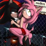  1:1 absurd_res accessory amy_rose anthro anus balls barefoot bite biting_lip biting_own_lip black_body bodily_fluids breasts butt butt_grab chest_tuft dash-the-cheetah duo embrace erection eulipotyphlan eye_roll eyelashes female female_penetrated fence genital_fluids genitals hair_accessory hairband half-closed_eyes hand_on_butt hedgehog hi_res humanoid_genitalia humanoid_penis humanoid_pussy lifted looking_at_viewer looking_pleasured male male/female male_penetrating male_penetrating_female mammal narrowed_eyes night nude open_mouth outside penetration penis pink_body plantigrade precum pussy pussy_drip pussy_juice red_eyes red_stripes self_bite sex shadow_the_hedgehog smile sonic_the_hedgehog_(series) stripes tail_grab tuft vaginal vaginal_penetration 