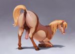  animal_genitalia animal_penis anus balls blonde_mane blonde_tail brown_body brown_fur butt conditional_dnp equid equine equine_anus equine_penis feral feronen freckles fur genitals hi_res hooves horse jotun22 looking_at_viewer male mammal mane multicolored_body multicolored_fur penis presenting presenting_hindquarters red_eyes solo two_tone_body two_tone_fur 