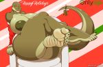  anthro areola big_breasts big_butt breasts butt feet female hi_res huge_breasts huge_butt margret_stalizburg mature_female mistletoe nipples non-mammal_breasts plant plantigrade reptile scalie snake solo thick_thighs zp92 
