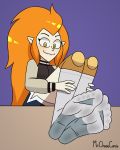  4:5 clothing dirty_socks disney eda_(the_owl_house) feet female foot_fetish foot_focus footwear hair hi_res humanoid humanoid_pointy_ears mrchasecomix not_furry orange_hair socks solo the_owl_house yellow_eyes young 