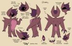  anthro claws cyclops english_text hi_res male model_sheet sharp_teeth solo teeth text tinybeasts 