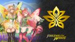  dress fairy fire_emblem fire_emblem_heroes mirabilis nintendo peony_(fire_emblem) pointy_ears thighhighs wallpaper wings yoshiku 