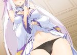  close emilia_(re:zero) panties re:zero_kara_hajimeru_isekai_seikatsu skirt_lift tagme_(artist) underwear 