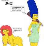  marge_simpson maude_flanders rez tagme the_simpsons 