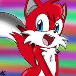  1:1 animal_humanoid anthro canid canid_humanoid canine canine_humanoid compression_artifacts fan_character fox fox_humanoid fur humanoid male mammal mammal_humanoid red_body red_fur signature smile solo sonic_the_hedgehog_(series) unknown_artist unknown_artist_signature 