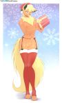  anthro christmas eeveelution flareon girly hi_res holidays male nintendo pok&eacute;mon pok&eacute;mon_(species) solo video_games viejillox 