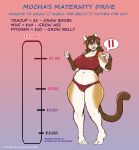  anthro brown_hair comic domestic_cat donation_drive english_text excited eyewear felid feline felis female glasses hair hi_res mammal mocha_(the_dogsmith) obese obese_anthro obese_female overweight overweight_anthro overweight_female pregnancy_test pregnant solo text the_dogsmith 