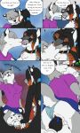  3:5 anthro anthro_on_taur arching_back bodily_fluids bottomwear breasts canid canine clothed clothing clothing_aside clothing_lift comic comic_page dirty_talk felid female fox french_kissing genital_fluids genital_piercing genitals hair herm hybrid hybrid_genitalia hybrid_penis implied_incest incest_(lore) intersex intersex/female jeto_(jeto_calihan) jeto_calihan(artist) kissing licking mammal multi_breast neiri nipples nuzzling pantherine panties panties_aside penis personal_grooming piercing ponytail precum precum_on_penis pussy raised_tail shirt sibling sister sisters skirt skirt_lift snow_leopard social_grooming t-shirt taur taur_breasts tongue tongue_out topwear underwear underwear_aside vneck 