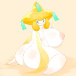  1:1 big_breasts big_butt blush breasts butt female hi_res huge_breasts huge_butt hyper hyper_breasts jirachi legendary_pok&eacute;mon looking_back nintendo nipples omenyanozero pok&eacute;mon pok&eacute;mon_(species) solo thick_thighs video_games 