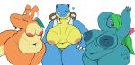  &lt;3 absurd_res anthro areola belly big_areola big_belly big_breasts big_butt big_nipples blastoise breasts butt charizard curvy_figure deep_navel embarrassed female group hi_res huge_breasts huge_butt huge_thighs hyper hyper_belly lipstick makeup mature_female navel nintendo nipples overweight overweight_female plantedpot pok&eacute;mon pok&eacute;mon_(species) thick_thighs trio valentina_(aimbot-jones) venusaur video_games voluptuous wide_hips 