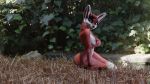  16:9 3d_(artwork) anthro canid canine digital_media_(artwork) disney female fox fox_and_the_hound mammal nude ruaidri solo titord vixey widescreen 