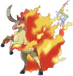  alpha_channel equid equine fire horn male mammal marix20 mega_evolution nintendo pok&eacute;mon pok&eacute;mon_(species) pose prancing rapidash rearing_up simple_background solo transparent_background unicorn video_games 