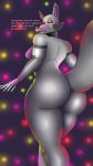  animatronic anthro big_butt breasts butt canid canine curvy_figure female five_nights_at_freddy&#039;s fox freckles funtime_foxy_(fnafsl) hi_res lipstick looking_at_viewer looking_back machine makeup mammal multicolored_body nude red_cheeks robot side_boob simple_background sister_location smile solo thick_thighs video_games white_body yellow_eyes 