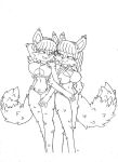  anthro archie_comics big_breasts bikini breasts canid canine canis clothing digital_media_(artwork) duo english_text female female/female fur hair incest_(lore) leeta_wolf_(character) lyco_wolf_(character) mammal monochrome sibling sonic_the_hedgehog_(archie) sonic_the_hedgehog_(comics) sonic_the_hedgehog_(series) superbunnygt swimwear text twins wolf 