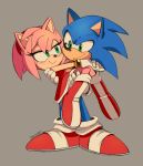  2019 accessory amy_rose anthro boots carrying clothing duo eulipotyphlan eye_contact female footwear gloves green_eyes hair_accessory hairband half-closed_eyes handwear hedgehog hi_res looking_at_another male male/female mammal narrowed_eyes panic-puppet signature simple_background smile sonic_the_hedgehog sonic_the_hedgehog_(series) video_games 