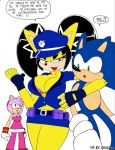  :3 amy_rose anthro badge big_breasts black_hair blush bottomwear bra breasts clothing digital_media_(artwork) domestic_cat duo eulipotyphlan felid feline felis female fur green_eyes hair hedgehog hi_res honey_the_cat male male/female mammal pink_body police_uniform skirt sonic_the_fighters sonic_the_hedgehog sonic_the_hedgehog_(series) superbunnygt text underwear uniform video_games yellow_body yellow_fur 