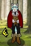  aceexcel animal_crossing anthro areola big_areola blue_body blue_fur boots breasts canid canine canis cloak clothing female fire_emblem footwear fur hi_res huge_areola mammal nintendo nipples skye_(animal_crossing) solo velouria video_games wolf 
