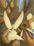  2007 3:4 anthro autumn bearbun big_ears biped black_sclera blonde_eyebrows blue_sky blush branch brown_body brown_butt brown_ears brown_fur brown_pussy brown_tail butt day detailed_background digital_media_(artwork) eyebrows female floppy_ears fur generation_4_pokemon genitals in_tree lagomorph lop_ears lopunny low-angle_view mammal multicolored_ears nintendo nude on_branch outside plant pokemon pokemon_(species) pussy red_eyes signature sky solo source_request tail thick_eyebrows tree tree_bark two_tone_ears wood worm's-eye_view year yellow_body yellow_ears yellow_fur 