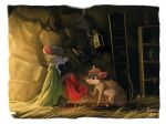  alpha_channel anthro brown_body brown_fur cape cave cloak clothing detailed_background digital_media_(artwork) don_bluth drawing duo female fur grey_body grey_fur holding_object jonathan_brisby light male mammal mouse mrs._brisby murid murine naviwavi nude rodent the_secret_of_nimh 