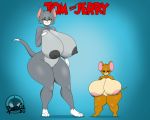  anthro bencs big_breasts big_butt breasts butt domestic_cat duo felid feline felis female female/female hi_res huge_breasts huge_butt jerry_mouse mammal metro-goldwyn-mayer mouse murid murine rodent thomas_cat tom_and_jerry 