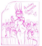  aged_down anthro big_breasts blush breasts clothing domestic_cat felid feline felis female granbun group happy id_card lagomorph larger_female leporid male mammal mcsweezy mouse murid murine nurse nurse_clothing nurse_uniform photo rabbit rodent size_difference smaller_female smaller_male surprise uniform 