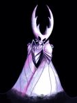  2020 3:4 ambiguous_gender anthro armor arthropod black_background black_eyes digital_media_(artwork) full-length_portrait hi_res hollow_knight insect looking_at_viewer no_pupils pauldron portrait pozole restricted_palette simple_background solo team_cherry video_games white_body 