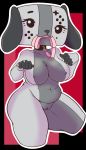  animate_inanimate anthro big_breasts big_butt breasts butt canid female genitals hi_res hyubrys leash leash_in_mouth looking_at_viewer mammal nintendo nintendo_switch nipples nude object_in_mouth pussy sharpiesketches smile standing switch_dog thick_thighs video_games wide_hips 