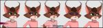  anthro big_tail bisamon black_border border bottomwear breasts clothing denim denim_clothing development ears_up female fur hi_res jeans makeup mammal nightgown pajamas pants patreon paws rodent sciurid signature sketch small_breasts solo sprite sweater topwear video_games visual_novel vivien_martin wide_hips 