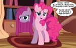  absurd_res badumsquish blue_eyes dialogue english_text equid equine female friendship_is_magic hair hi_res horse inside mammal monster multi_head my_little_pony pink_hair pinkamena_(mlp) pinkie_pie_(mlp) pony straight_hair talking_to_viewer text 
