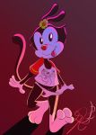  absurd_res animaniacs anthro bottomless clothed clothing domestic_cat dot_warner felid feline felis female hi_res lobofeo mammal panties pinky_(warner_brothers) shirt solo topwear underwear warner_brothers 