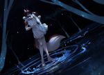  2020 4_toes 5_fingers absurd_res anthro brown_hair canid canine canis digital_media_(artwork) fingers hair harp hi_res mammal musical_instrument plucked_string_instrument red_wolf skylar_zero solo standing string_instrument toes wolf zombutt 