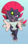  absurd_res anthro bodily_fluids claws clothing cum cum_on_face cum_on_panties female genital_fluids genitals hi_res looking_at_viewer nintendo nude open_mouth panties perfectlynormal pok&eacute;mon pok&eacute;mon_(species) pussy red_eyes simple_background smile solo underwear video_games weavile 