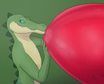  anthro balloon bloat crocodile crocodilian crocodylid deanwolfwood expansion inflation looner male reptile rubber scalie shiny_(disambiguation) solo ych_(character) 