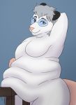  anthro belly deanwolfwood didelphid eyewear fatfur felid female folds glasses mammal marsupial organs overweight overweight_anthro overweight_female pantherine sale solo stomach ych_(character) 