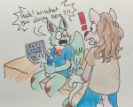  angel_dragon anthro bed blue_body blue_fur blue_penis caught clothed clothing computer dirtycold_(artist) domestic_cat dragon duo dutch_angel_dragon e621 embarrassed felid feline felis flustered fur furniture genitals hart_the_dutchie hi_res humiliation jack_(nicqueerlas) lion male male/male mammal masturbation pantherine partially_clothed penis pink_body pink_fur red_body red_fur surprise white_body white_fur 