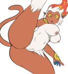  absurd_res anthro areola athletic athletic_anthro athletic_female big_breasts big_butt bouncing_breasts breasts butt curvy_figure fan_character female fire genitals hi_res infernape kick navel nintendo nipples plantedpot pok&eacute;mon pok&eacute;mon_(species) pussy raised_leg solo solo_focus thick_thighs video_games voluptuous wide_hips 