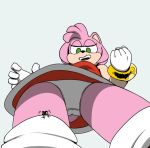  amy_rose anthro clothing duo ethan64 female female/female inside_clothing low-angle_view macro micro micro_in_clothes panties rouge_the_bat sonic_the_hedgehog_(series) trapped_in_clothing underwear upskirt 