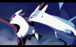  claws closed_mouth commentary_request gen_3_pokemon highres jacknaiff latias latios legendary_pokemon letterboxed night no_humans outdoors pokemon pokemon_(creature) purple_eyes sky star_(sky) yellow_eyes 