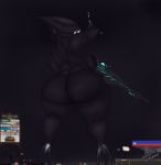  alien alien_humanoid anthro big_breasts big_butt billboard black_body black_skin breasts butt curvy_figure detailed_background digital_media_(artwork) female gas_station gun humanoid industrial isazicfazbear machine mall midwest night nipples not_furry nude ranged_weapon rifle robot robot_humanoid sky solo standing thick_thighs tripod voluptuous weapon wide_hips world_of_war 