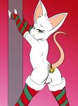  absurd_res balls butt christmas clothing genitals girly hi_res holidays legwear looking_back mammal mistletoe mouse murid murine plant presenting presenting_hindquarters raised_tail reggie_(disambiguation) rodent solo stockings 
