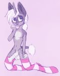  absurd_res anthro clothing embarrassed equid equine fan_character footwear genitals girly hasbro hi_res horn horse kneeling legwear male mammal my_little_pony nitrus penis pony sketch socks solo solo_focus stripes thigh_highs unicorn 