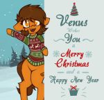  card christmas english_text equid equine female feral hasbro hi_res holiday_message holidays horse mammal marsminer my_little_pony new_year pony solo text venus_spring 