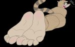  16:10 anthro butt cartoon_network feet foot_focus humanoid loltroll3rd male mammal procyonid raccoon regular_show rigby_(regular_show) ringtail soles solo speech_bubble text toes widescreen 