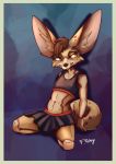  bottomwear canid canine chap_hoodfox clothed clothing crossdressing fennec fox furryporky girly hi_res male mammal skirt solo solo_focus 